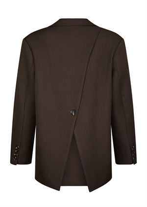 Aarielle structure blazer Dark Brown Neo Noir 